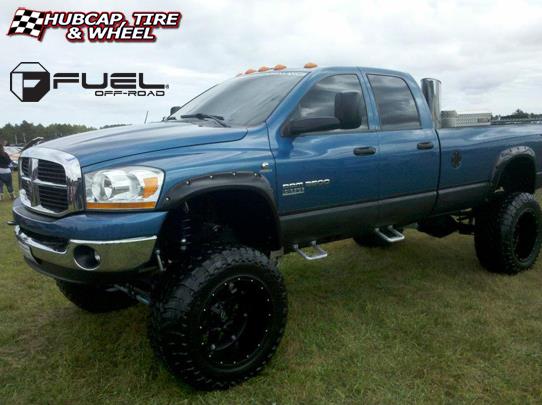 vehicle gallery/dodge ram 3500 diesel fuel hostage d531 0X0  Matte Black wheels and rims